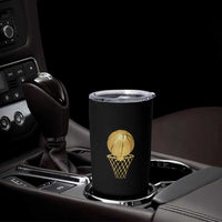 Golden Basketball Hoop Tumbler Cup Trophy Game Player Coach Sports Lover