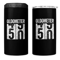 Oldometer 50 Birthday 4 in 1 Can Cooler Tumbler Funny Vintage Aged to Perfection