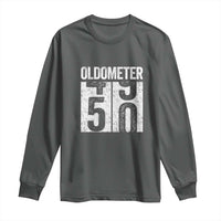 Oldometer 50 Birthday Long Sleeve Shirt Funny Vintage Aged to Perfection