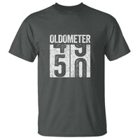 Oldometer 50 Birthday T Shirt Funny Vintage Aged to Perfection