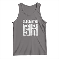 Oldometer 50 Birthday Tank Top Funny Vintage Aged to Perfection