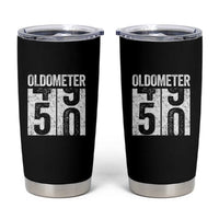 Oldometer 50 Birthday Tumbler Cup Funny Vintage Aged to Perfection