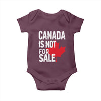 Canada Is Not For Sale Baby Onesie Distressed Vintage Canadian Maple Leaf