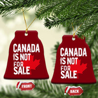 Canada Is Not For Sale Ceramic Ornament Distressed Vintage Canadian Maple Leaf - Wonder Print Shop