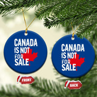 Canada Is Not For Sale Ceramic Ornament Distressed Vintage Canadian Maple Leaf - Wonder Print Shop