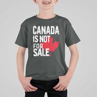 Canada Is Not For Sale T Shirt For Kid Distressed Vintage Canadian Maple Leaf