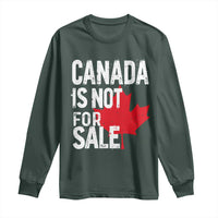 Canada Is Not For Sale Long Sleeve Shirt Distressed Vintage Canadian Maple Leaf