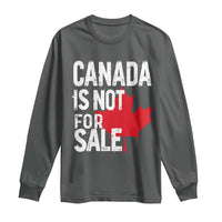 Canada Is Not For Sale Long Sleeve Shirt Distressed Vintage Canadian Maple Leaf