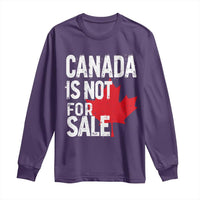 Canada Is Not For Sale Long Sleeve Shirt Distressed Vintage Canadian Maple Leaf