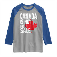 Canada Is Not For Sale Raglan Shirt Distressed Vintage Canadian Maple Leaf