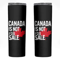 Canada Is Not For Sale Skinny Tumbler Distressed Vintage Canadian Maple Leaf