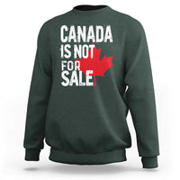 Canada Is Not For Sale Sweatshirt Distressed Vintage Canadian Maple Leaf