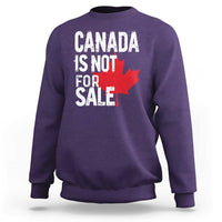 Canada Is Not For Sale Sweatshirt Distressed Vintage Canadian Maple Leaf