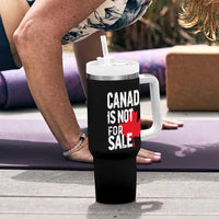 Canada Is Not For Sale Tumbler With Handle Distressed Vintage Canadian Maple Leaf