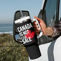 Canada Is Not For Sale Tumbler With Handle Distressed Vintage Canadian Maple Leaf