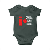 Canada Is Not For Sale Baby Onesie Maple Leaf Candadian Flag Distressed