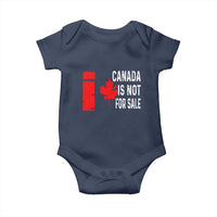 Canada Is Not For Sale Baby Onesie Maple Leaf Candadian Flag Distressed