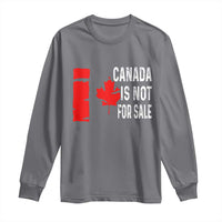 Canada Is Not For Sale Long Sleeve Shirt Maple Leaf Candadian Flag Distressed