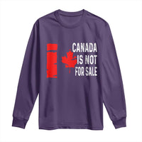 Canada Is Not For Sale Long Sleeve Shirt Maple Leaf Candadian Flag Distressed