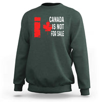 Canada Is Not For Sale Sweatshirt Maple Leaf Candadian Flag Distressed