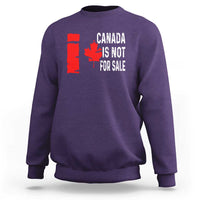 Canada Is Not For Sale Sweatshirt Maple Leaf Candadian Flag Distressed