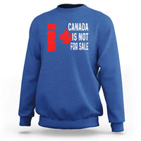 Canada Is Not For Sale Sweatshirt Maple Leaf Candadian Flag Distressed