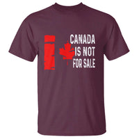Canada Is Not For Sale T Shirt Maple Leaf Candadian Flag Distressed