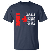 Canada Is Not For Sale T Shirt Maple Leaf Candadian Flag Distressed