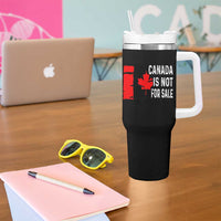 Canada Is Not For Sale Tumbler With Handle Maple Leaf Candadian Flag Distressed