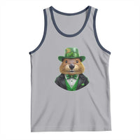 Funny Groundhog Leprechaun Tank Top Woodchuck Happy St Patrick's Day