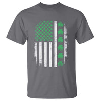 American Shamrock Flag T Shirt Lucky St Patricks Day