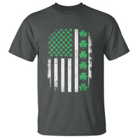 American Shamrock Flag T Shirt Lucky St Patricks Day