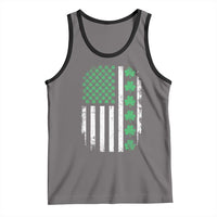 American Shamrock Flag Tank Top Lucky St Patricks Day