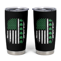 American Shamrock Flag Tumbler Cup Lucky St Patricks Day
