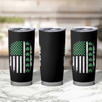 American Shamrock Flag Tumbler Cup Lucky St Patricks Day