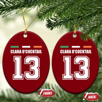 Funny Clara O'cocktail 13 Ceramic Ornament Irish Name Ireland Party St. Patricks Day Drinking Pub - Wonder Print Shop