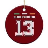 Funny Clara O'cocktail 13 Ceramic Ornament Irish Name Ireland Party St. Patricks Day Drinking Pub - Wonder Print Shop