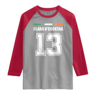 Funny Clara O'cocktail 13 Raglan Shirt Irish Name Ireland Party St. Patricks Day Drinking Pub