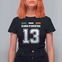 Funny Clara O'cocktail 13 T Shirt For Women Irish Name Ireland Party St. Patricks Day Drinking Pub