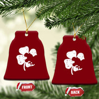 St Patricks Day Dinosaur Rex Ceramic Ornament Dino in Lucky Shamrock - Wonder Print Shop