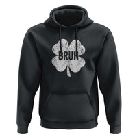 Funny St Patricks Day Bruh Hoodie Lucky Shamrock Vintage