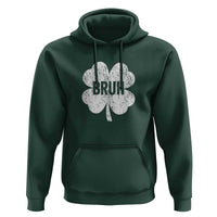 Funny St Patricks Day Bruh Hoodie Lucky Shamrock Vintage