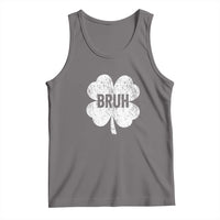 Funny St Patricks Day Bruh Tank Top Lucky Shamrock Vintage