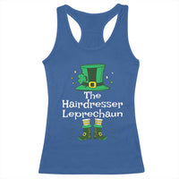 The Hairdresser Leprechaun Matching Group Racerback Tank Top Festive St Patricks Day Squad Hairdressers