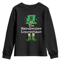 The Hairdresser Leprechaun Matching Group Youth Sweatshirt Festive St Patricks Day Squad Hairdressers