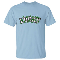 St Patricks Day Lucky Shamrock T Shirt Vintage Minimalist