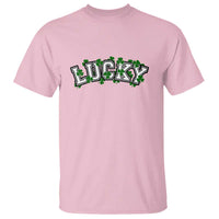 St Patricks Day Lucky Shamrock T Shirt Vintage Minimalist