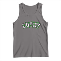 St Patricks Day Lucky Shamrock Tank Top Vintage Minimalist