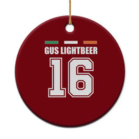 Funny Gus Lightbeer 16 Ceramic Ornament Ireland Irish Name St. Patricks Day Drinking Pub - Wonder Print Shop
