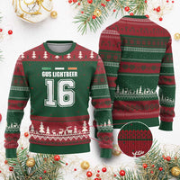 Funny Gus Lightbeer 16 Ugly Christmas Sweater Ireland Irish Name St. Patricks Day Drinking Pub - Wonder Print Shop